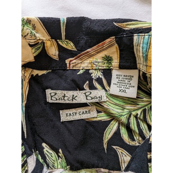 Batik Bay Hawaiian Shirt Tropical All Over Print Mens Size XXL 2XL Easy Care - Picture 3 of 6
